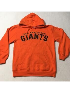 Stitches San Francisco Giants Hoodie Mens   Orange  small stained